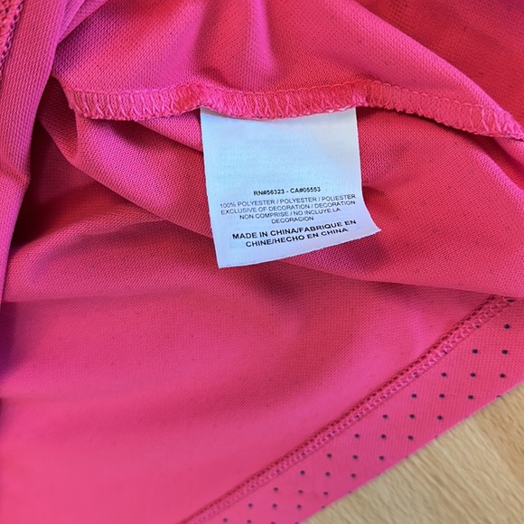 Pink polka dot Nike golf polo girls XL - Picture 5 of 5